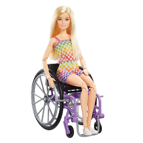 Barbie Fashionist Med Rullstolsdocka Rubia Rosa