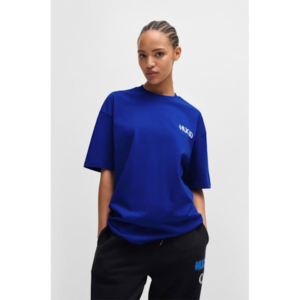 Hugo Nimayliti 10267594 T-shirt Med Korte ærmer Blå L Mand