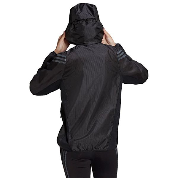 Adidas Jacka Ri 3 Stripes Windbreak Svart XS Kvinna