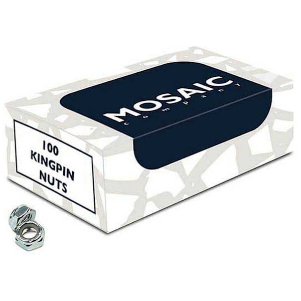 Mosaic Company Pähkinöiden Mosaiikkilaatikko 100 Kingpin Hopeinen