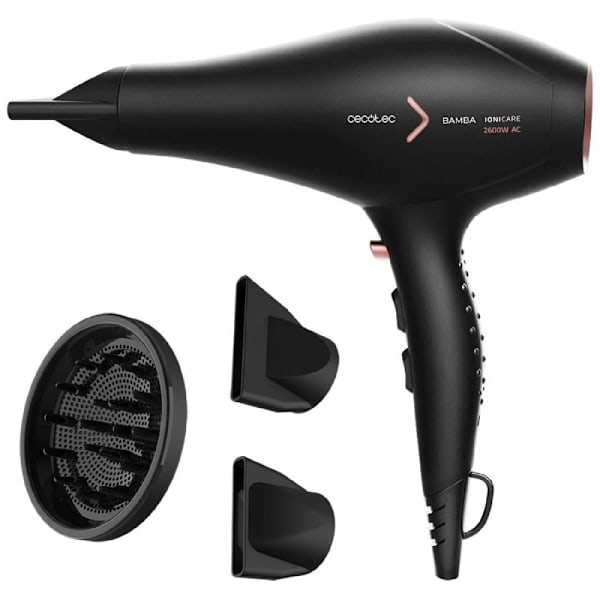Cecotec Hiustenkuivaaja Ionicare 5350 Powershine Fire Musta musta, Vaaleanpunainen