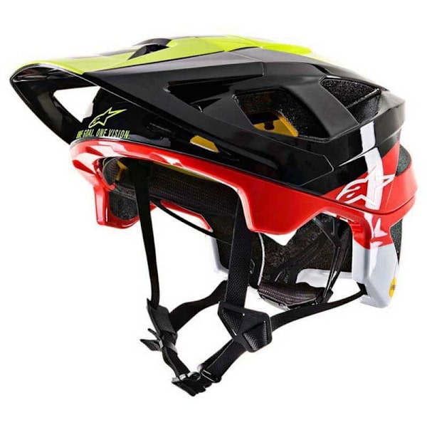 Alpinestars Bicycle Hjelm Mtb Vector Tech Pilot Gul,Rød,Sort S