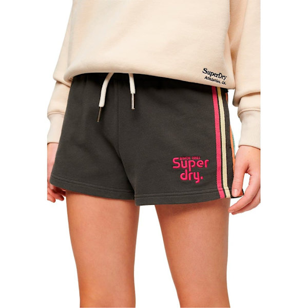 Superdry Rainbow Side Logo Shorts Svart XS Kvinna