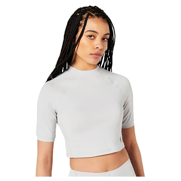 Superdry T-shirt Run 3/4 Tight Crop Vit XL Kvinna