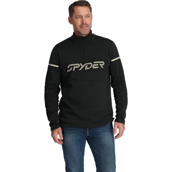 Spyder Speed Fleecejakke Med Halv Lynlås Sort M Mand