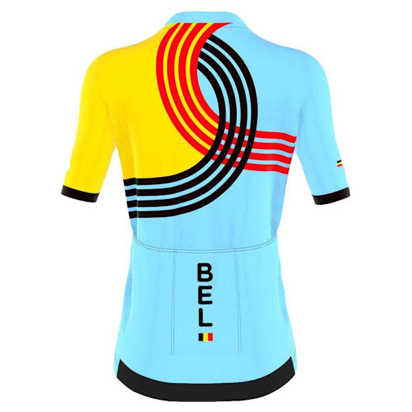 Bioracer Icon Boic Olympics Paris 2024 Korta ärmar Cykeltröja Blå M Kvinna