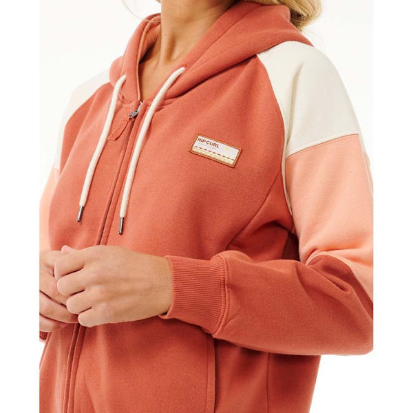 Rip Curl Galicia Full Sweatshirt Med Dragkedja Röd,Orange S Kvinna
