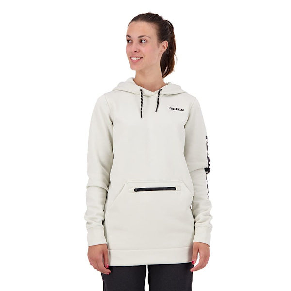 Burton Lang Sweatshirt Med Fuld Lynlås Oak Hvid XL Kvinde