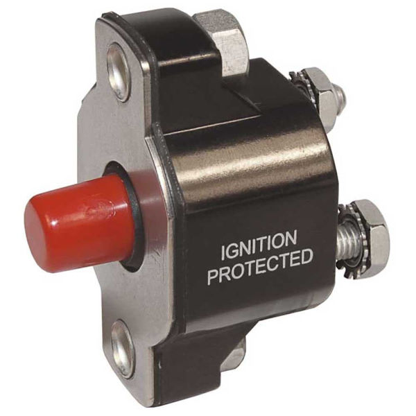 Blue Sea Systems Medium Duty Push Button Reset-only Sort 60 A