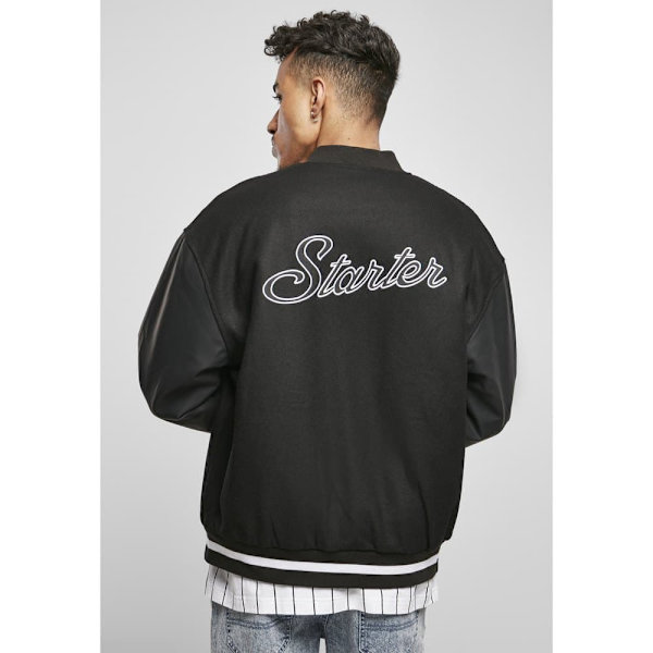 Urban Classics Starter Script College Jakke Sort S Mand