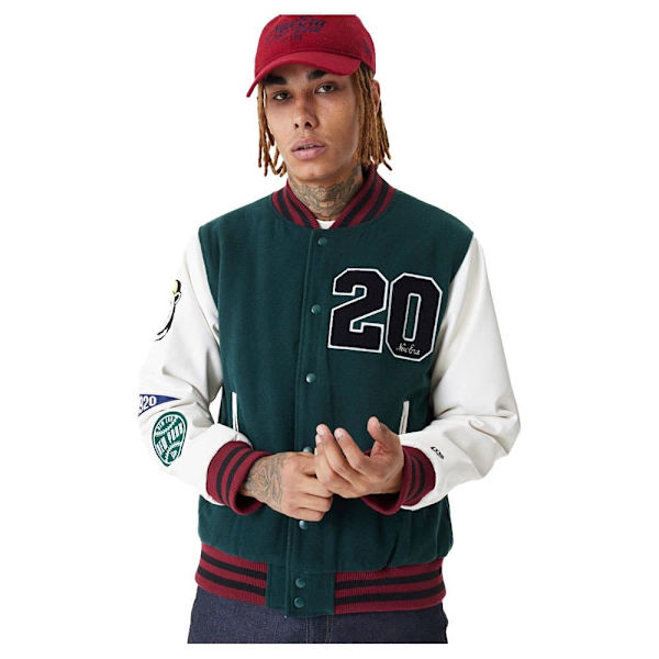 New Era Jakke Lifestyle Varsity Grøn L Mand