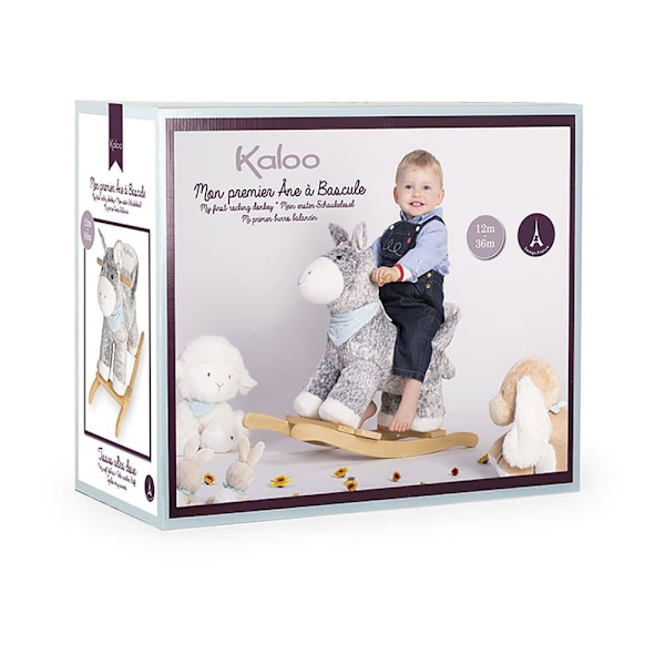 Kaloo Nalle Les Amis Regliss Rocking Donkey Valkoinen,Harmaa 18 Months-3 Years