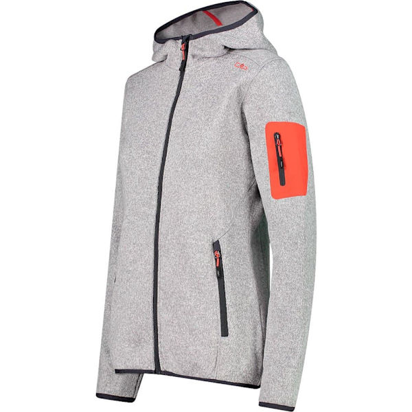 Cmp Fleece Med Huva Jacket 3h19826 Grå 2XS Kvinna