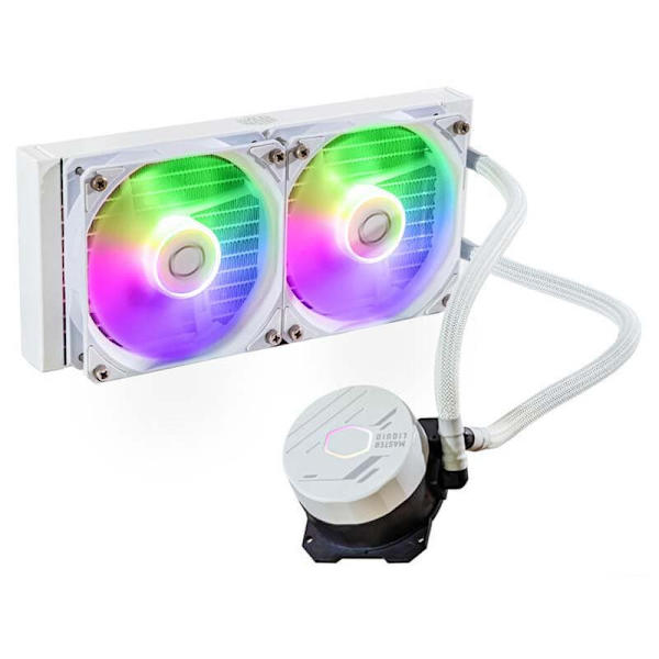 Cooler Master Kylfläns För Vätskekylning 240l Core Argb Durchsichtig Vit