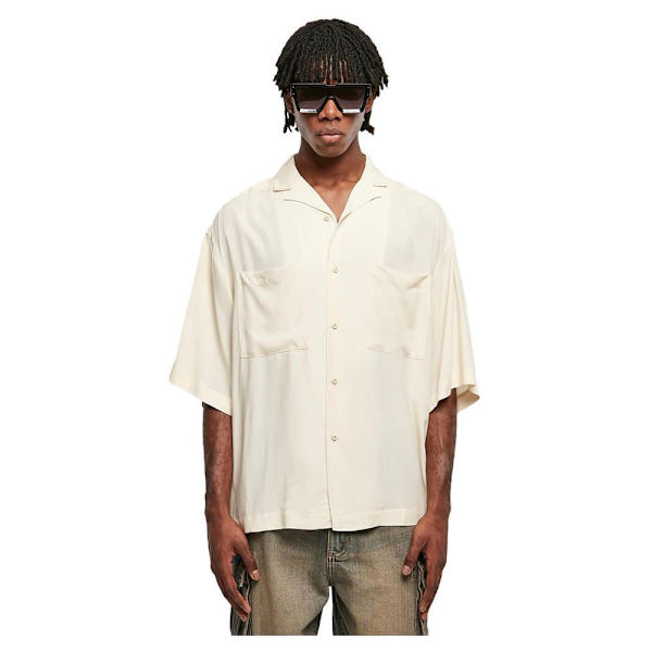 Urban Classics Kortærmet Skjorte Oversized Resort Beige L Mand