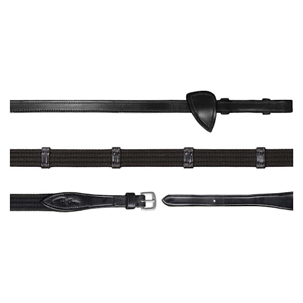 Dyon New English Collection 5/8 Web Tøjler Med 9 Læder Sløjfer Søvfarvet Cob