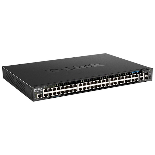 D-link Smart Giga Poe 44 Port Poe+ Svart Svart