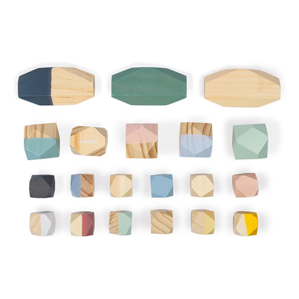 Janod Sweet Cocoon Stacking Stones Flerfarvet 24 Months-6 Years