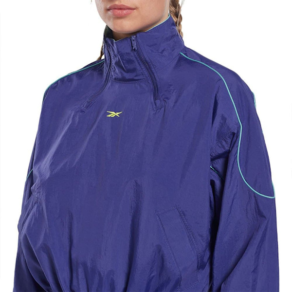 Reebok Tröja Les Mills® Woven Cover-up Blå S Kvinna