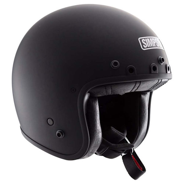 Simpson Chopper Solid Ece22.06 åben Hjelm Sort XL