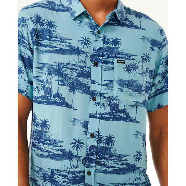 Rip Curl Party Pack Kortærmet Skjorte Blå M Mand