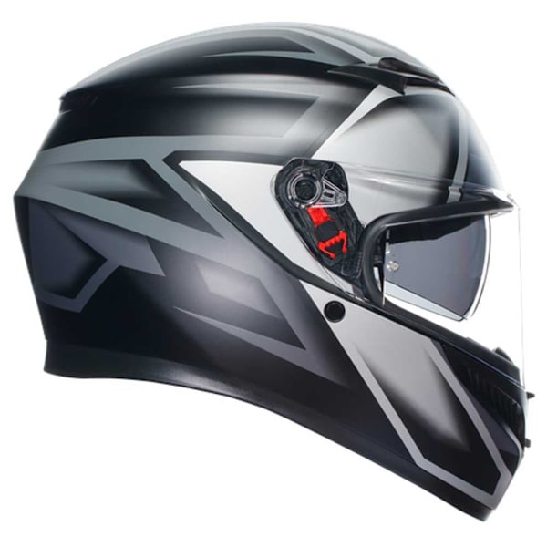 Agv K3 E2206 Mplk Fullface-hjelm Sort,Grå M