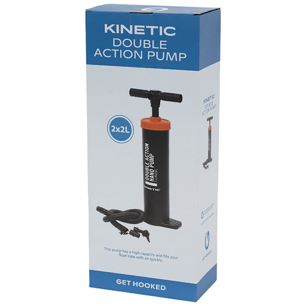 Kinetic Dobbeltvirkende Luftpumpe Sort 2x2L