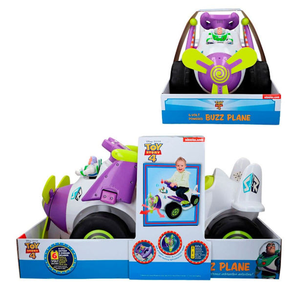 Kiddisland Ride-on Walker Disney Junior Toy Story 4 Buzz Light Year Monivärinen 18 Months - 3 Years