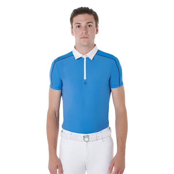 Equestro Kortærmet Polo Mesh Trim  M