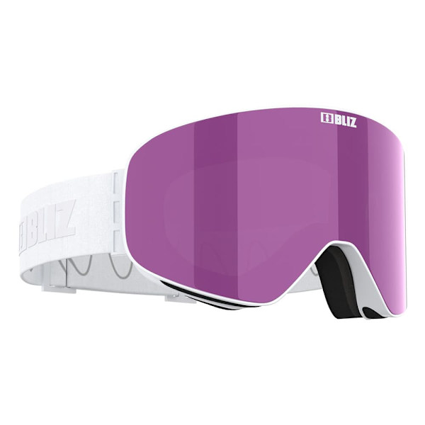 Bliz Flow Skidglasögon Vit Smoke Pink/CAT3