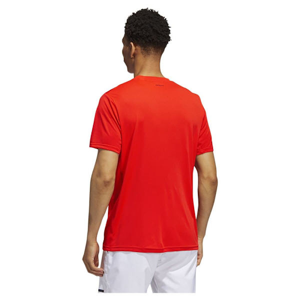 Adidas Kortärmad T-shirt Club 3 Stripe Orange XL Man