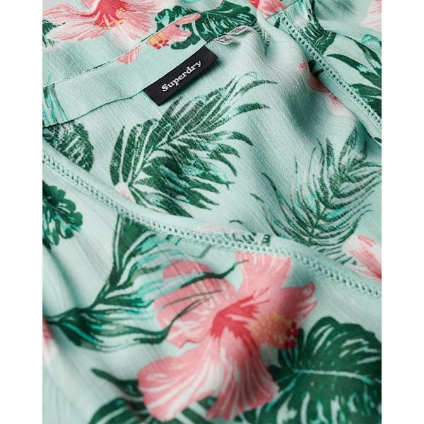 Superdry Printed Wrap Kortärmad Kort Klänning Flerfärgad XL Kvinna