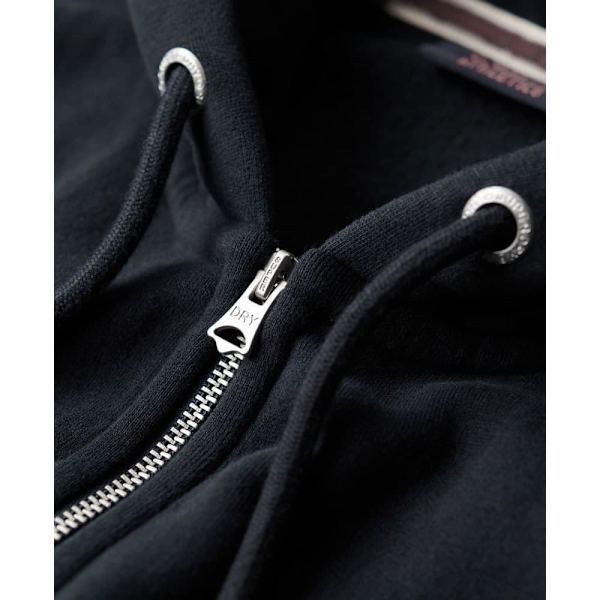 Superdry Sweatshirt Med Fuld Lynlås Essential Logo Blå XL Mand