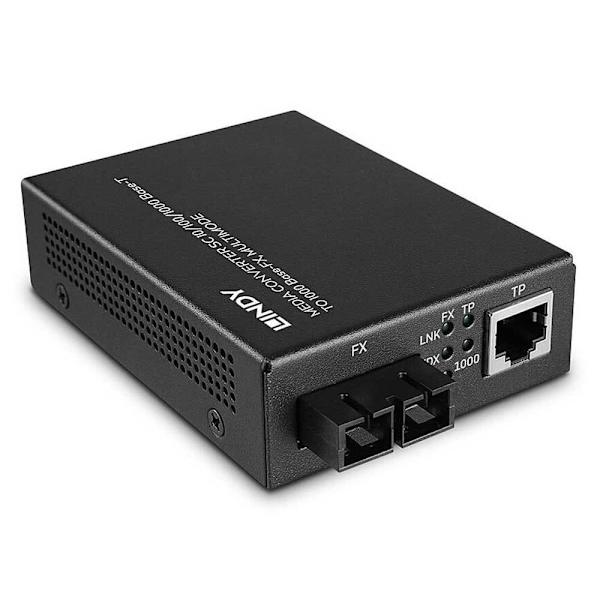 Lindy Mediekonverter Sc1000 Base-fx Sort