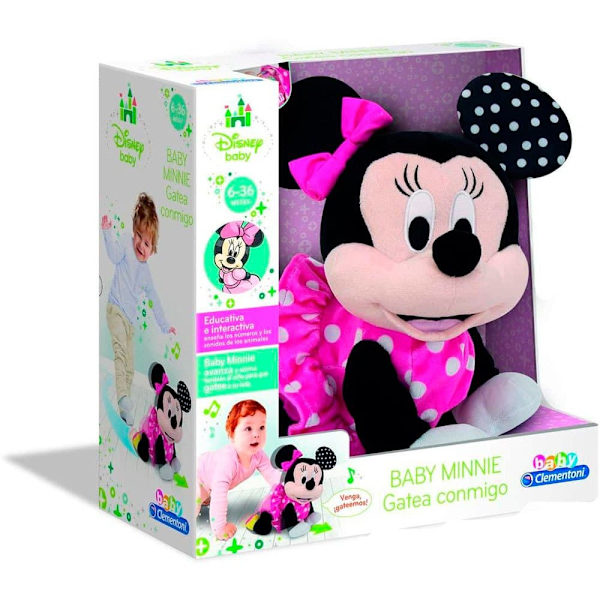 Clementoni Crawls With Me Teddy Baby Minnie Monivärinen
