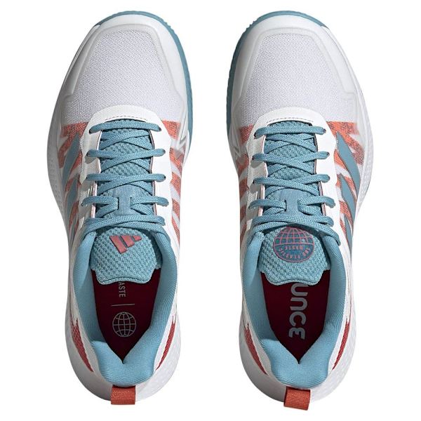 Adidas Alla Hovskor Defiant Speed Clay Vit EU 40 2/3 Kvinna