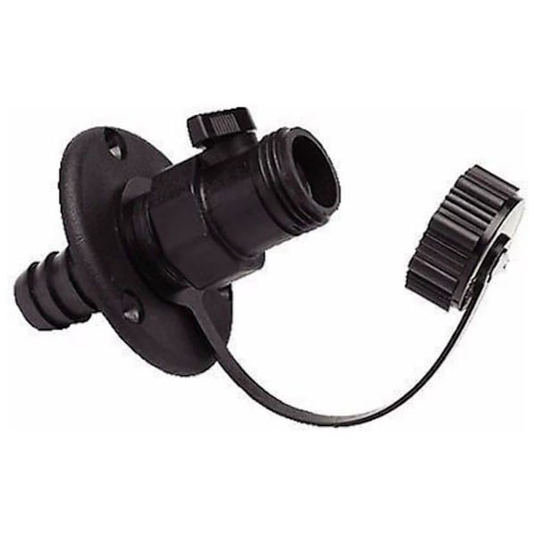 T-h Marine Wash Down Beslag Off Valve Svart