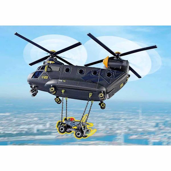 Playmobil Specialstyrkor Helikopterkonstruktionsspel Banana Flerfärgad