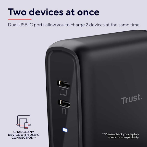 Trust 25380 Usb-c Vægoplader