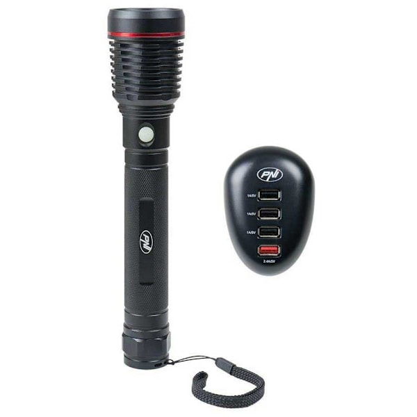 Pni Lommelygte Med Hc Adventure F420 41 Usb Oplader Sort