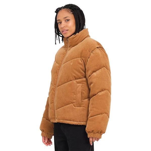 Volcom Cord´n Puff Jakke Brun S Kvinde