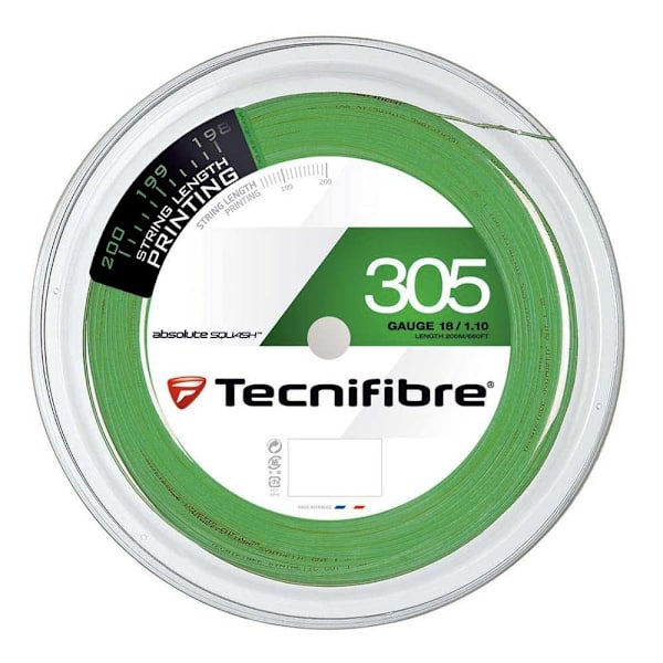 Tecnifibre Squashrullsnöre 305 200 M Grönt 1.10 mm