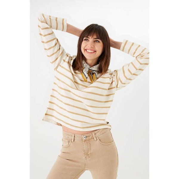 Garcia Sweatshirt N40260 Beige XL Kvinde