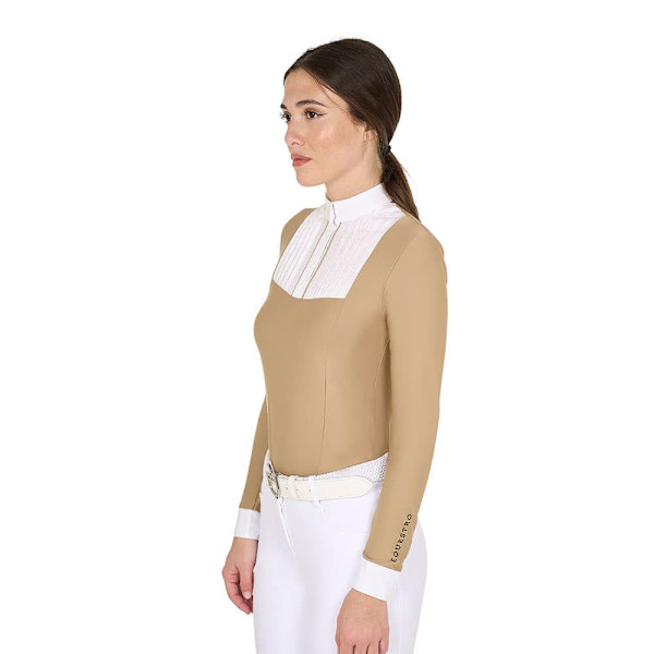 Equestro Cotton Polo Med Lange ærmer  XL