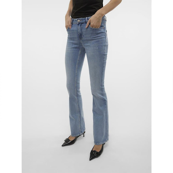 Vero Moda Flash Flared Fit Li371 Jeans Blå XS / 32 Kvinde