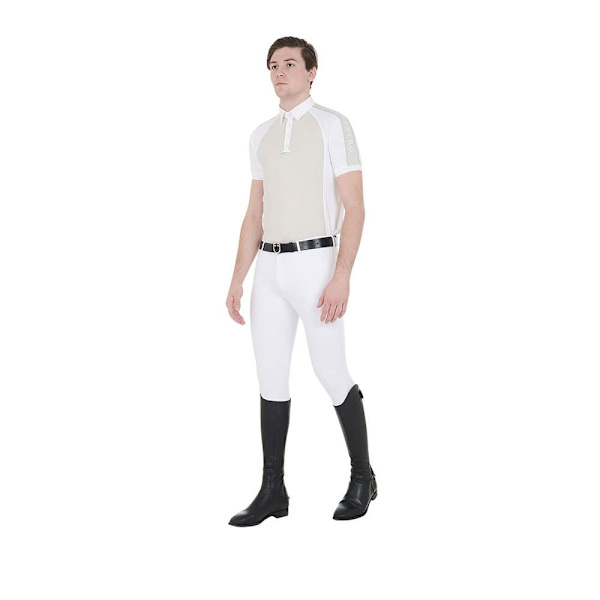 Equestro Kortärmad Piké Buttons 1/2 Mesh  XS