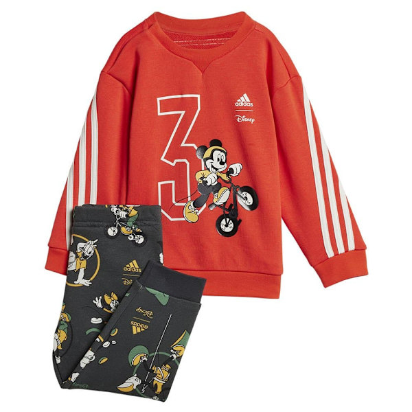 Adidas Disney Mickey Mouse Joggers Set Orange,Grå 12-18 Months Pojke