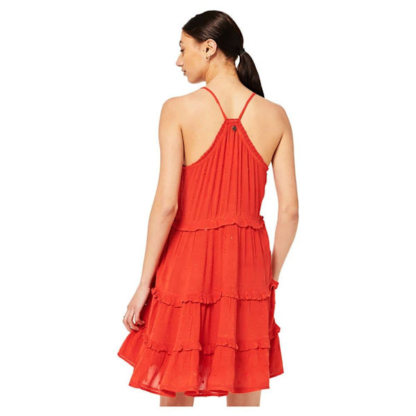 Superdry Kjole Vintage Broderie Cami Rød M Kvinde