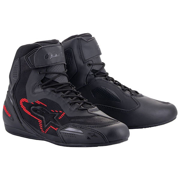 Alpinestars Motorcykel Sko Faster-3 Rideknit Sort EU 45 1/2 Mand
