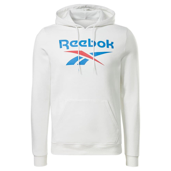 Reebok Sweatshirt Identity Fleece Stacked Logo Pullover Hvid S Mand